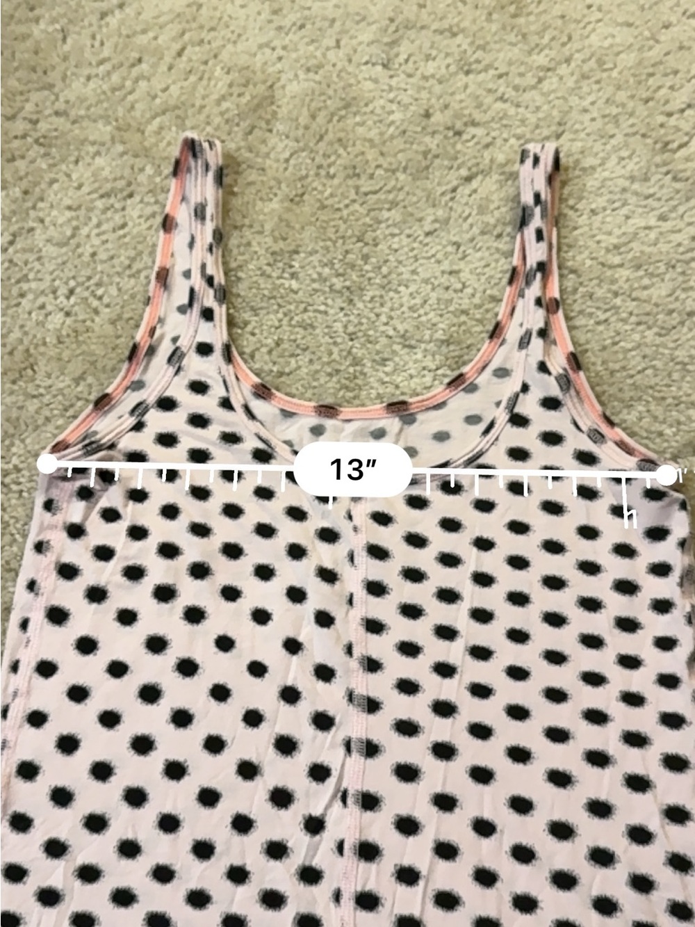 Lululemon Daily Tank *Vitasea High Noon Dot Blush Quartz / Black - Picture 8 of 8